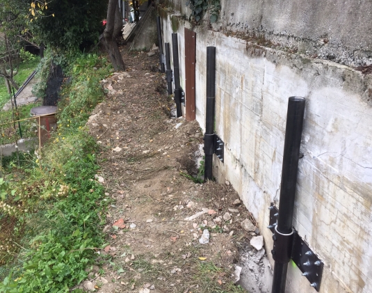 micropali in acciaio per consolidamento muro in cemento armato micropali in acciaio per consolidamento muro in cemento armato
