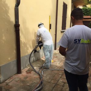 Consolidamento fondazioni casa a Firenze - Iniezione resine espandenti 2