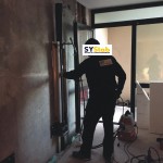 Infissione palo precaricato per consolidamento fondamenta