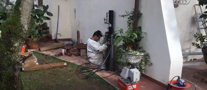 pali-a-contrasto Micropali per fondazione edificio civile