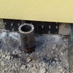 Collegamento palo per consolidare fondamenta