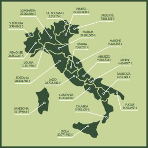 Mappa dissesto idrogeologico in Italia