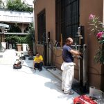 Consolidamento edificio con pali precaricati