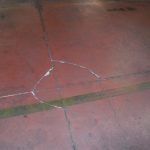 pavimentazione industriale lesionata