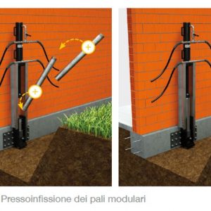 Pali pressoinfissi per consolidamento fondazioni