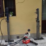 pali precaricati - fase di infissione