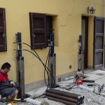 pali precaricati - fase di infissione