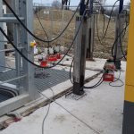 Sollevamento struttura con pali precaricati