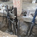 Pali precaricati per consolidamento porticato 2